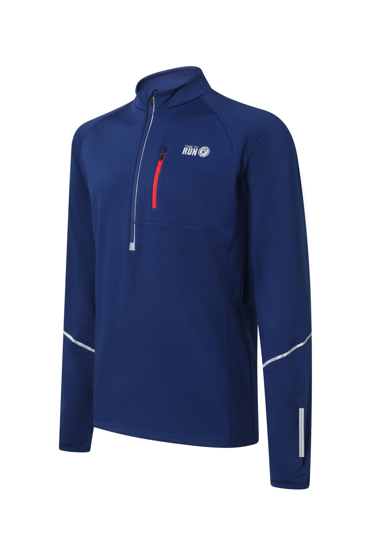 Men’s navy running top side product view