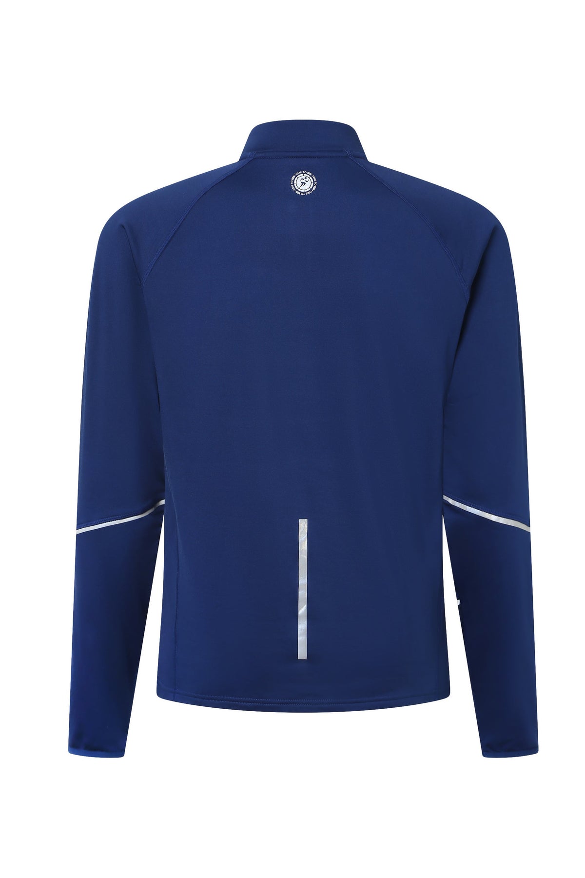 Men’s navy running top back product view