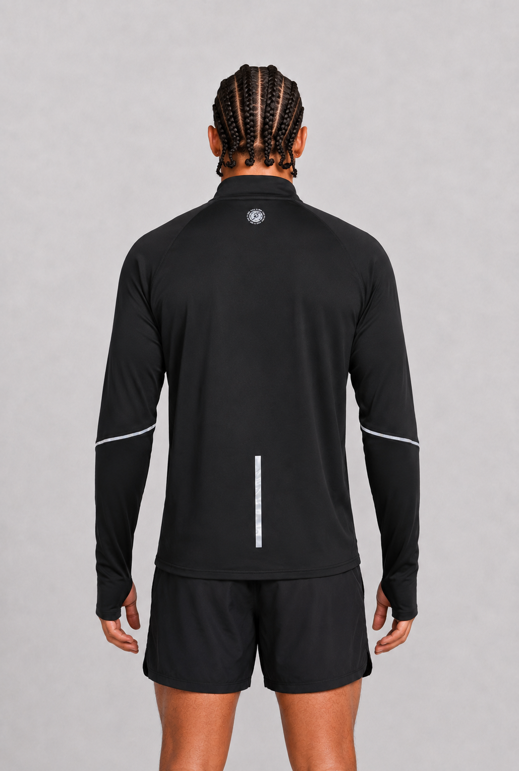 Men’s Thermal Zip Top – Black