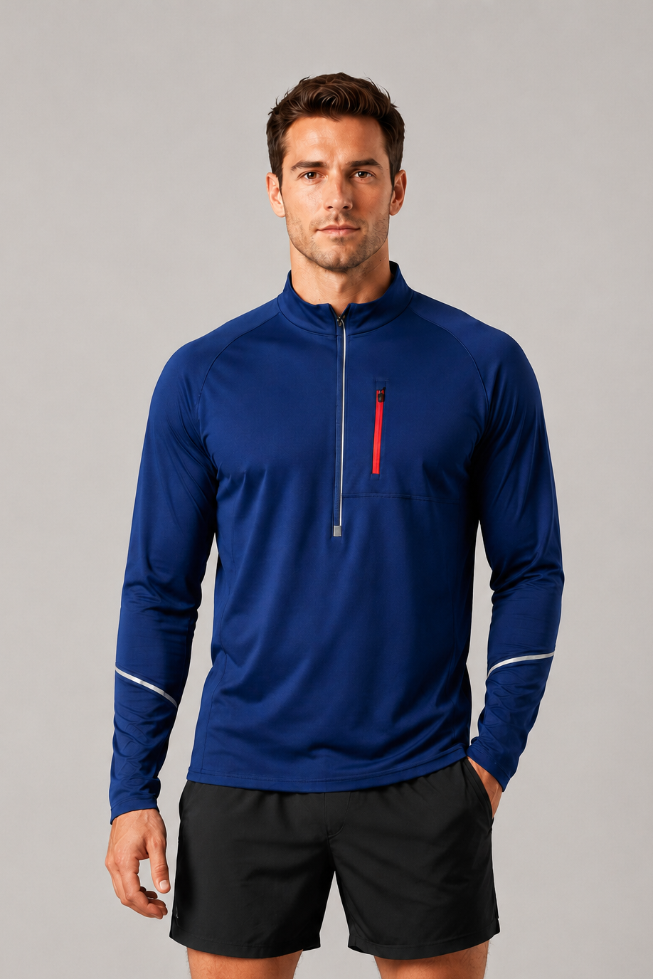 Men's Long Sleeve Thermal Top - Navy