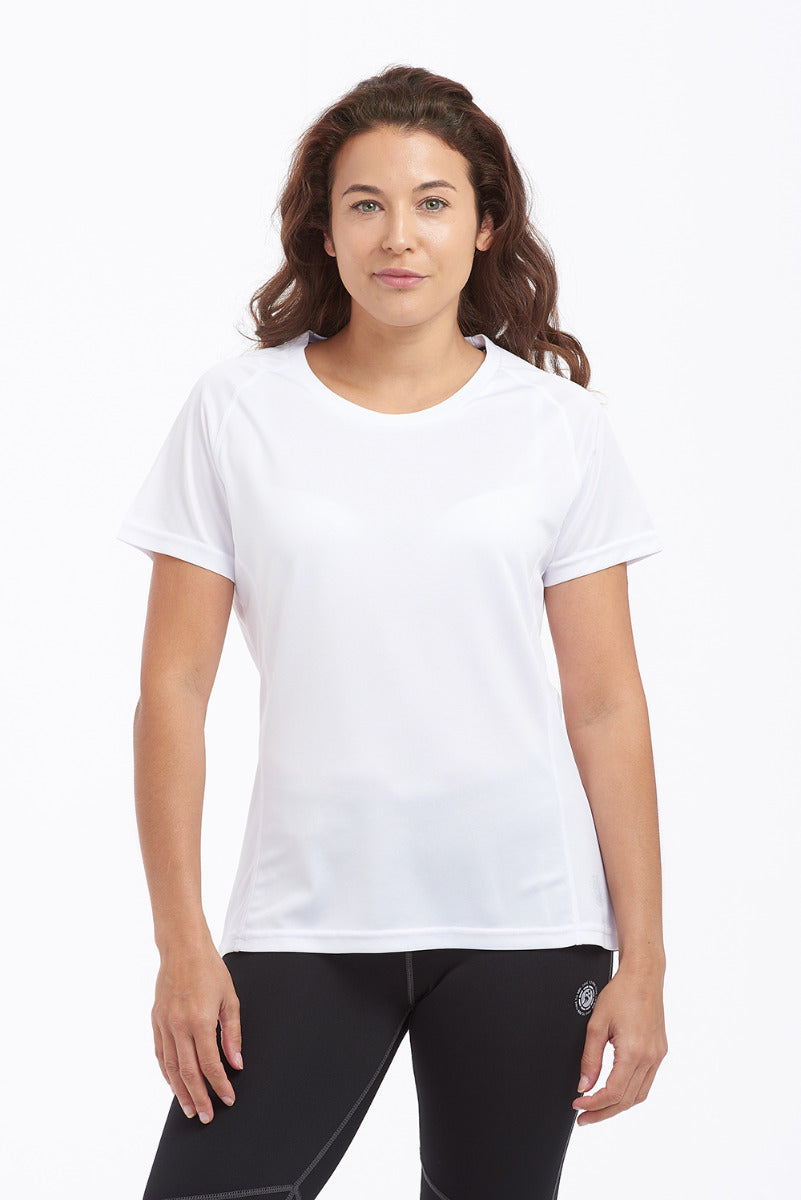 Women's Favourite Short Sleeved Running T Shirt-White