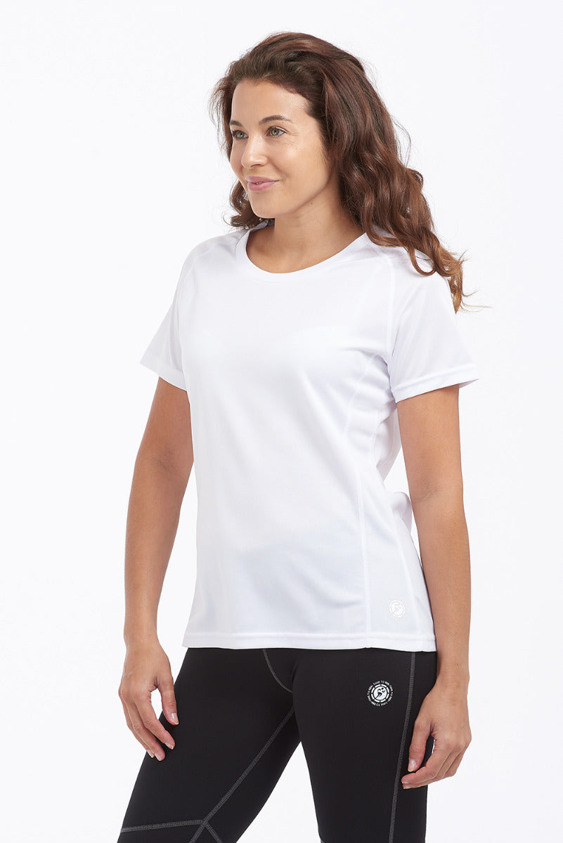 Women's Favourite Short Sleeved Running T Shirt-White