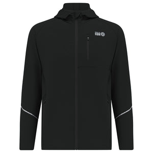 Men's Thermal Running Hoodie Jacket - Black