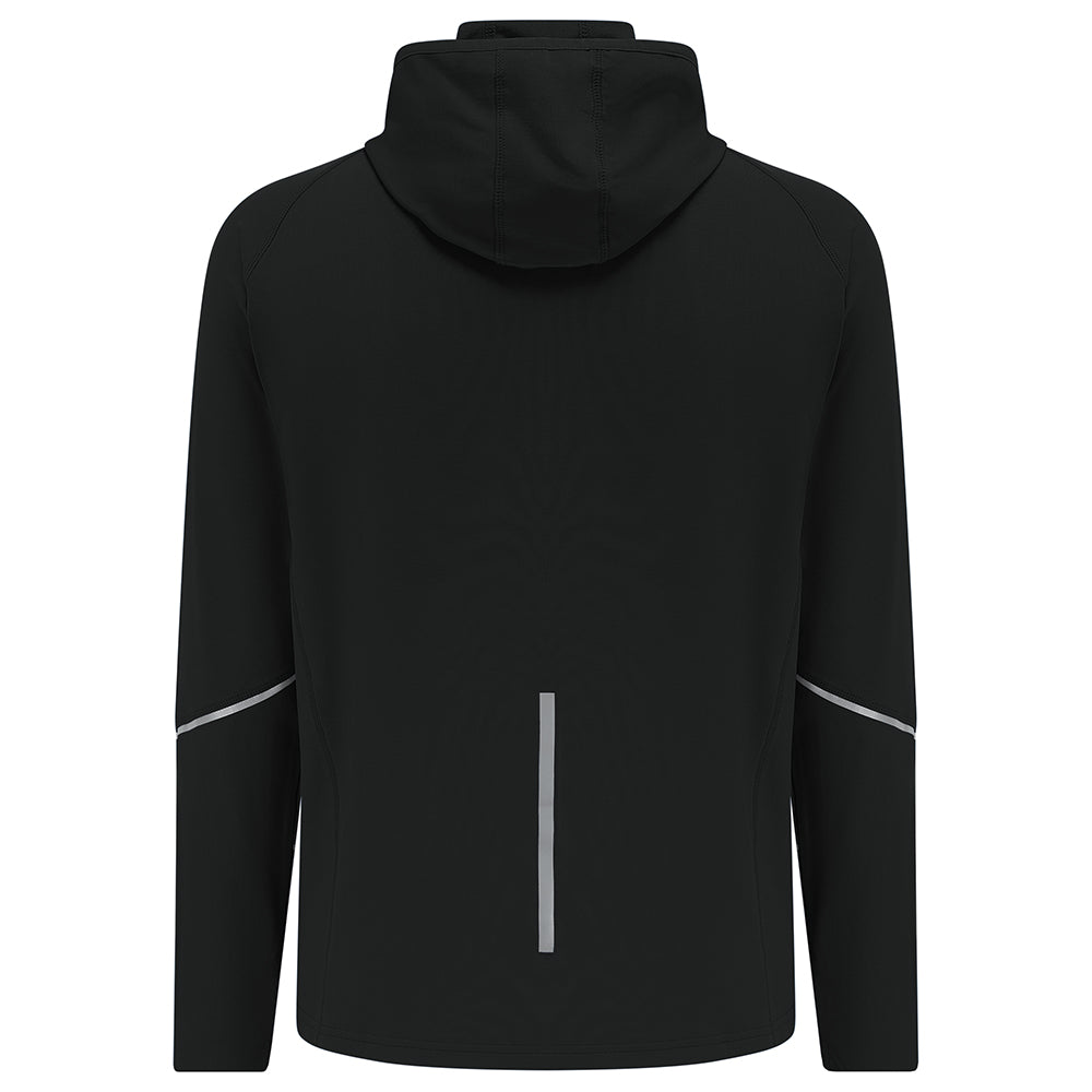 Men's Thermal Running Hoodie Jacket - Black