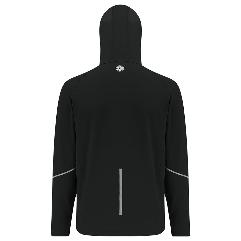 Men's Thermal Running Hoodie Jacket - Black