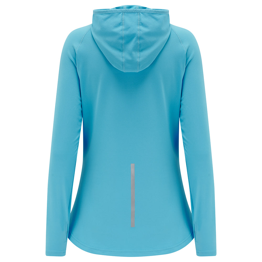 Women's Running Hoodie - Thermal Atoll Blue