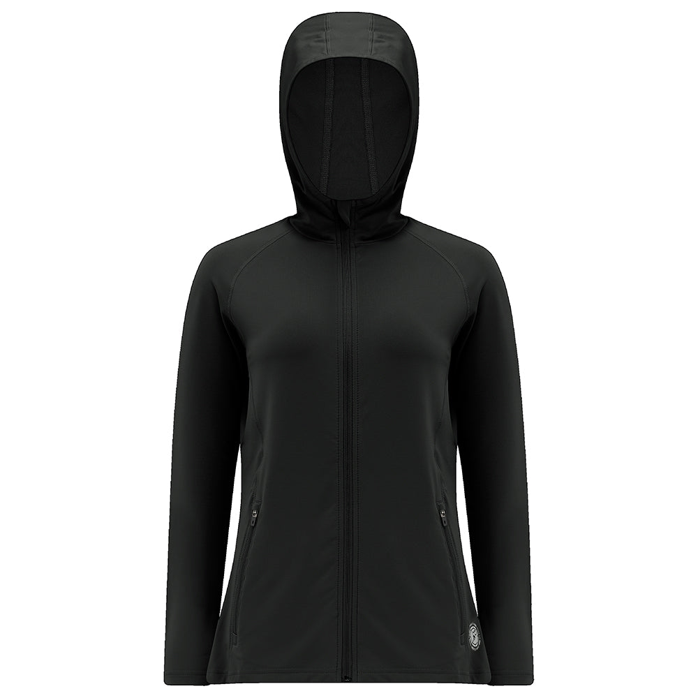 Women's Thermal Running Hoodie - Black