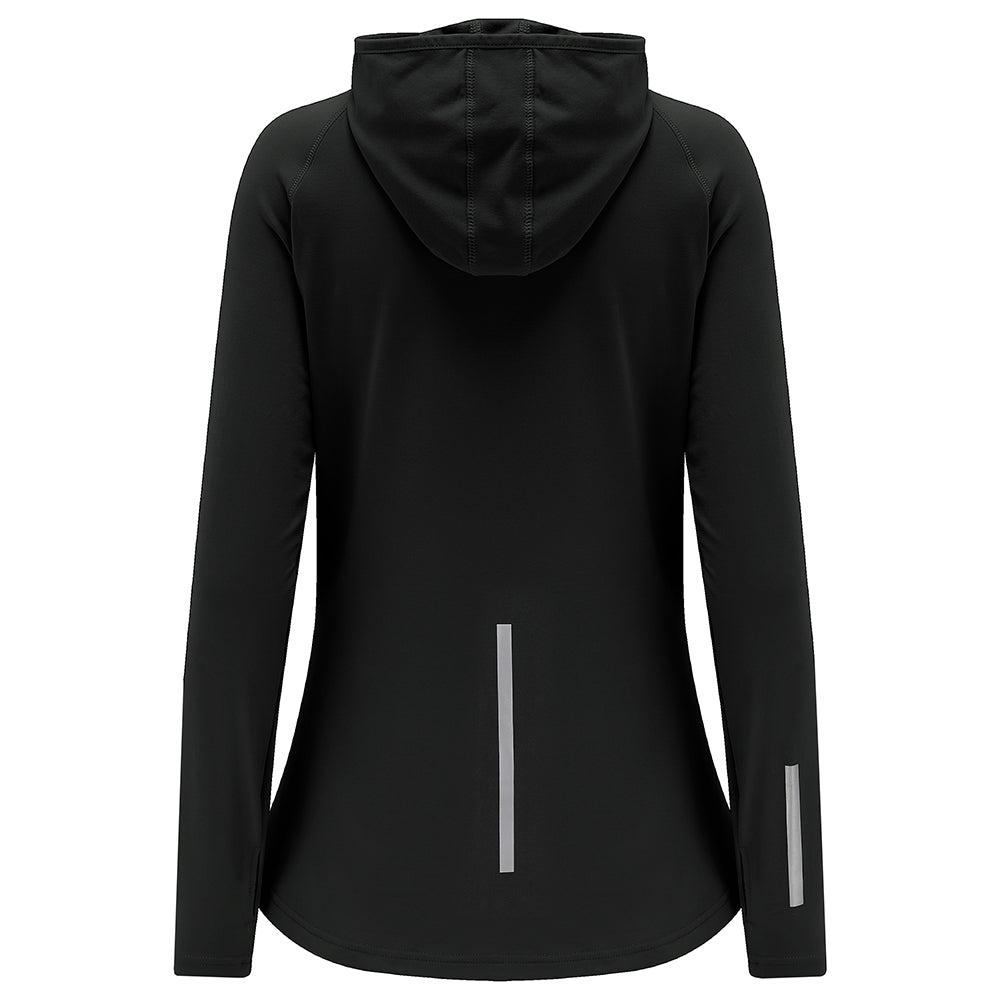 Women's Thermal Running Hoodie - Black