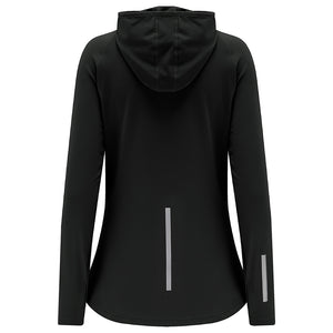 Women's Thermal Running Hoodie - Black