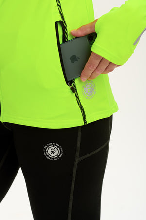 Women's Running Hoodie-Thermal Lime