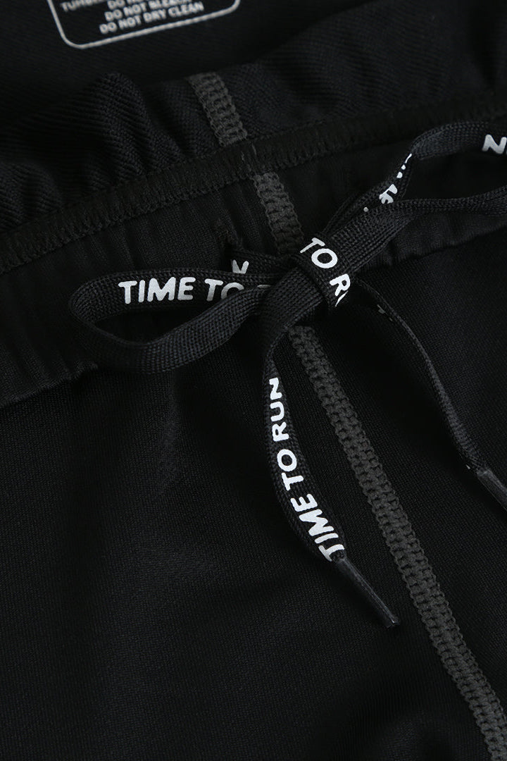 Men's Reflective Tights - Black/Lime