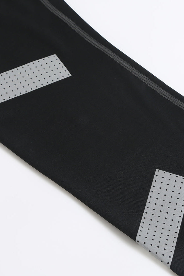 Men's Reflective Tights - Black/Lime