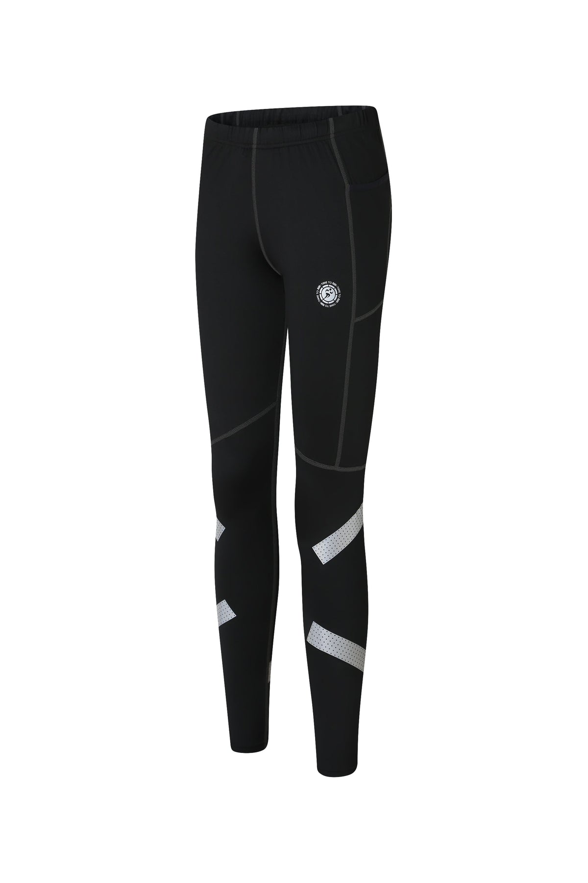 Women’s Reflective Running Tights – Black