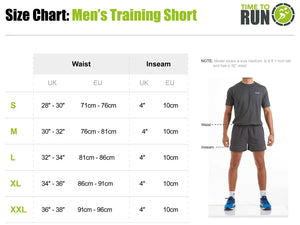 Men's 4" Running & Training Shorts - Black