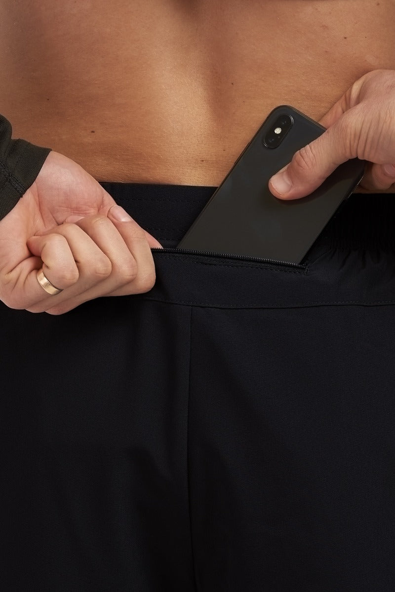 Men's Twin Skin Trail Spirit Running Short Black