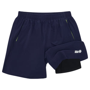 Men's 2-in-1 Shorts - Navy Blue