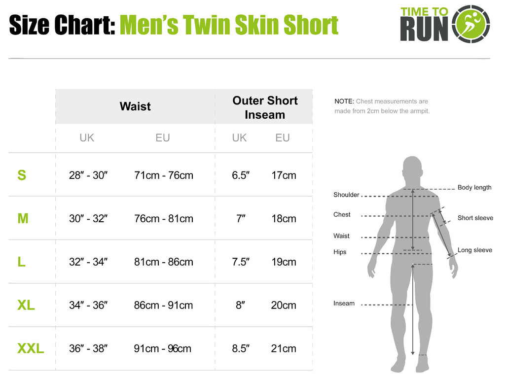 Men's Twin Skin Trail Spirit Running Short Peacoat