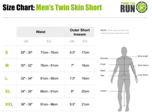Men's 2-in-1 Trail Running Shorts - Lime Green