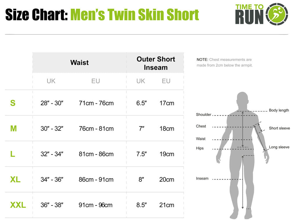 Men's Twin Skin Trail Spirit Running Short Barents Blue
