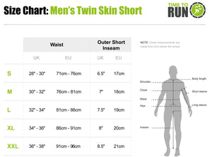 Men's 2-in-1 Shorts - Steel Blue