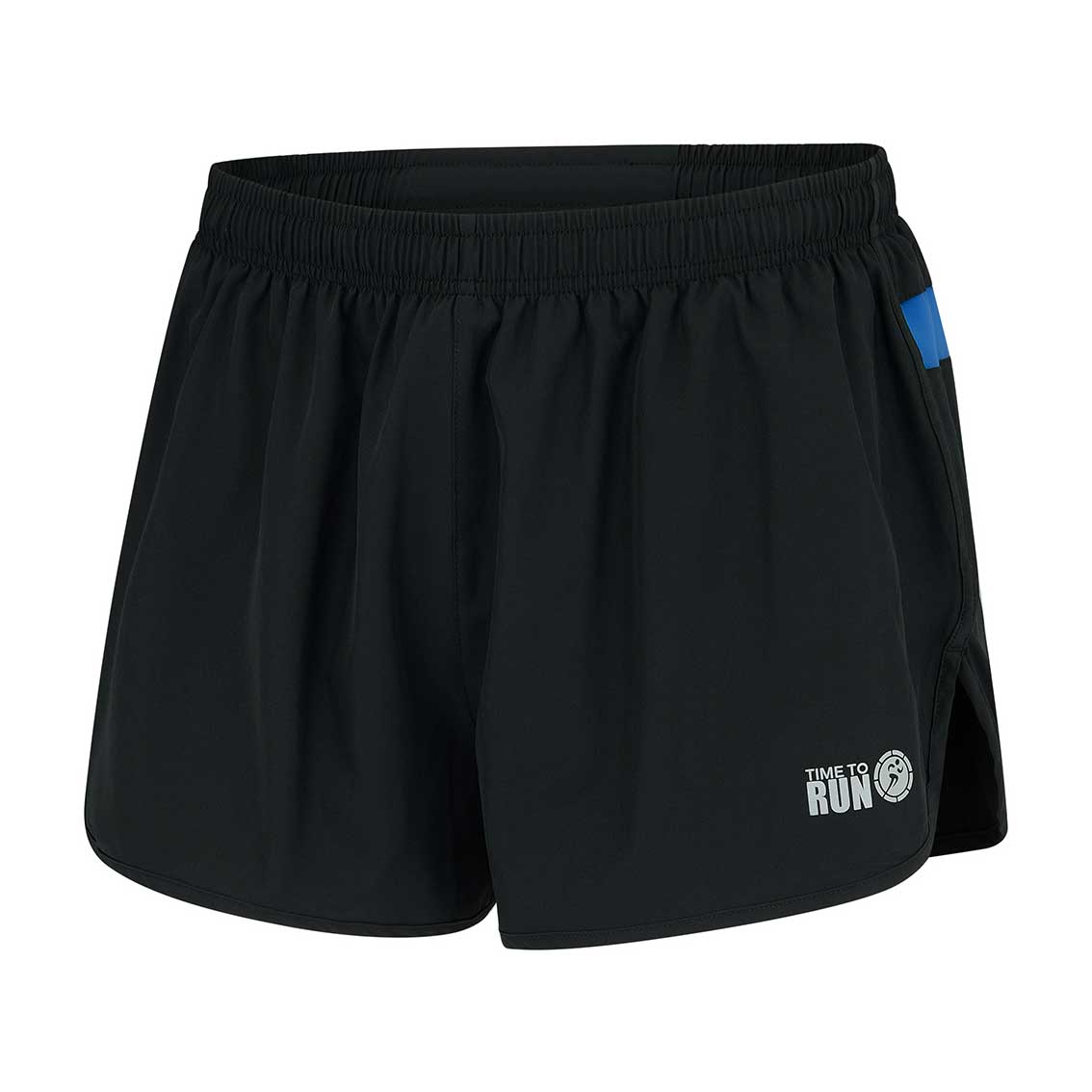 Men's 2.5" Split Pace Spirit Running/Gym/Athletic Shorts-Black/Caspian