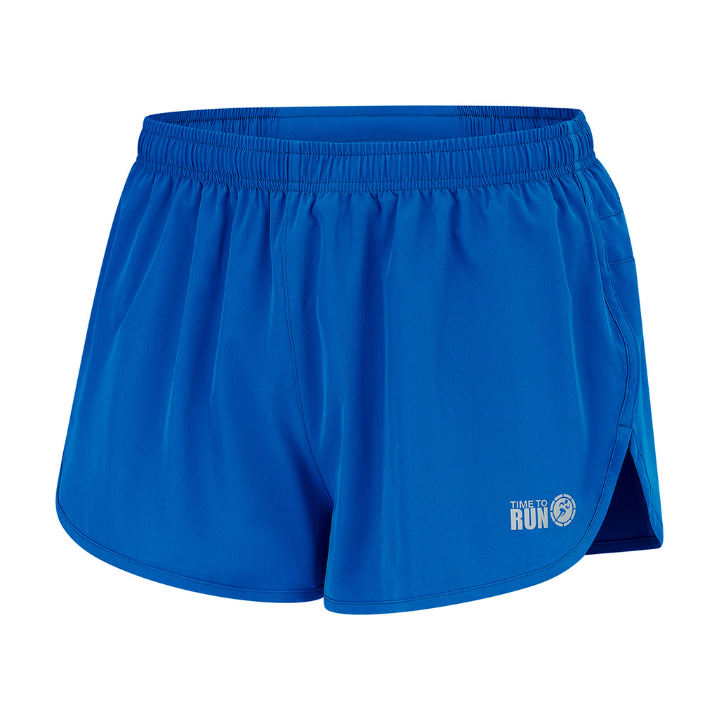 Men's 2.5" Split Pace Spirit Running/Gym/Athletic Shorts-Barents Blue