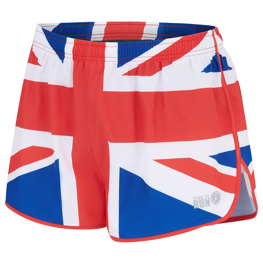 Men's 2.5" Split Pace Spirit Running/Gym/Athletic Shorts-Fly The Flag Union