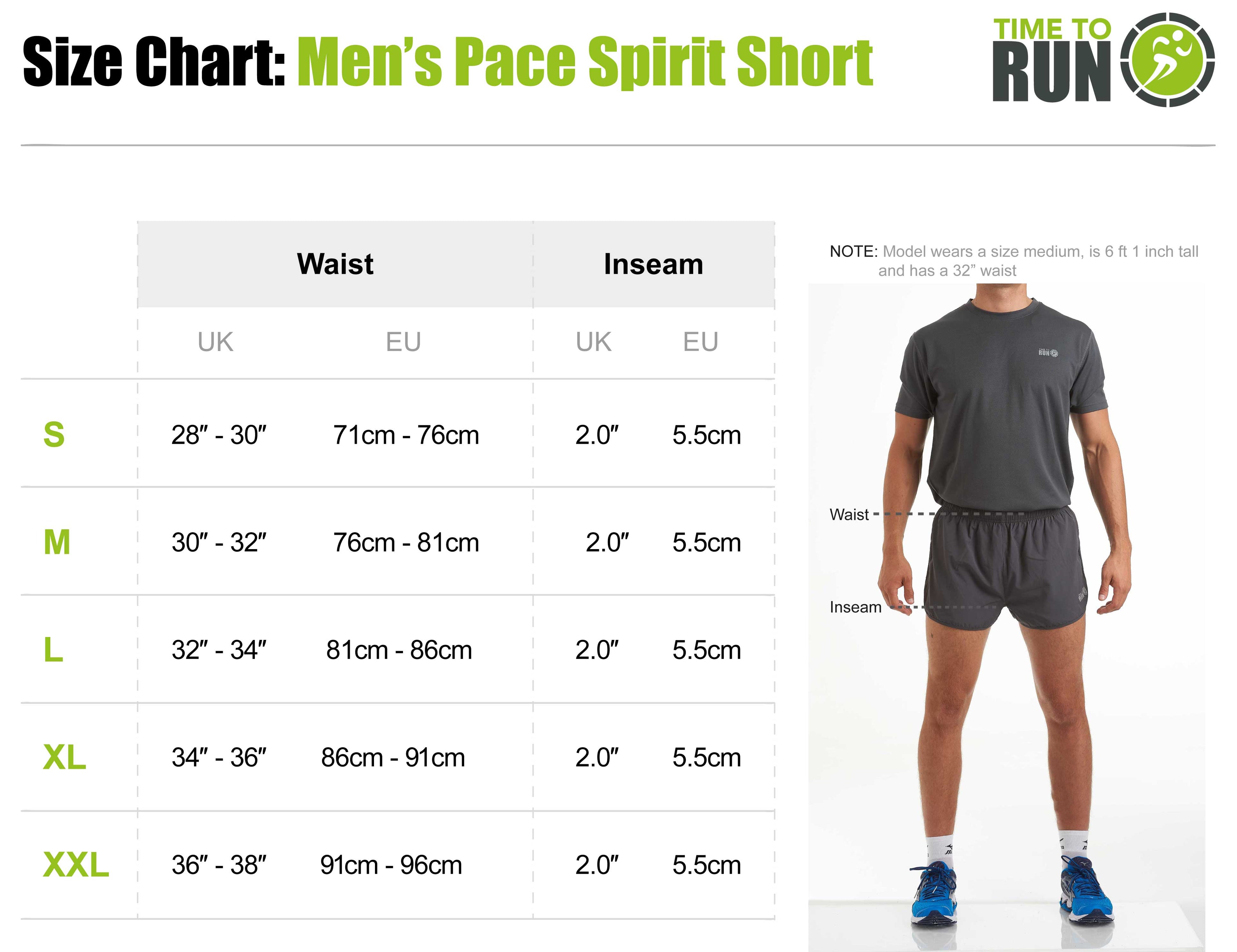 Men's 2.5" Split Pace Spirit Running/Gym/Athletic Shorts-Black/Caspian