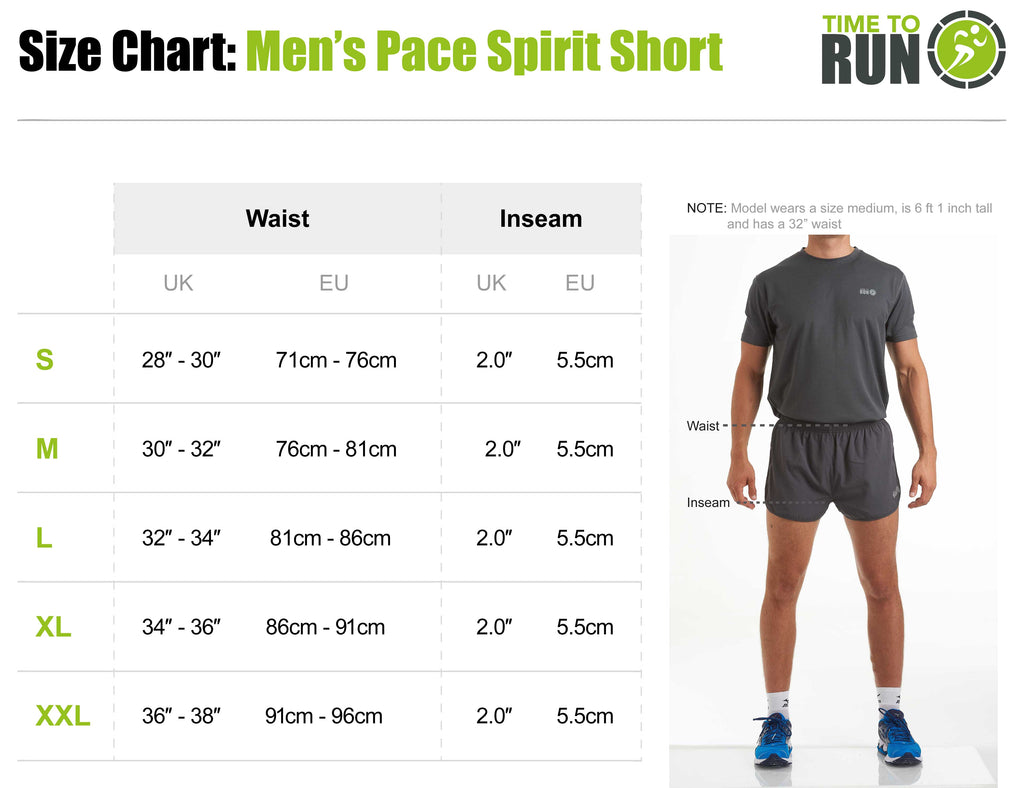 Men's 2.5" Split Pace Spirit Running/Gym/Athletic Shorts- Black/Bayou