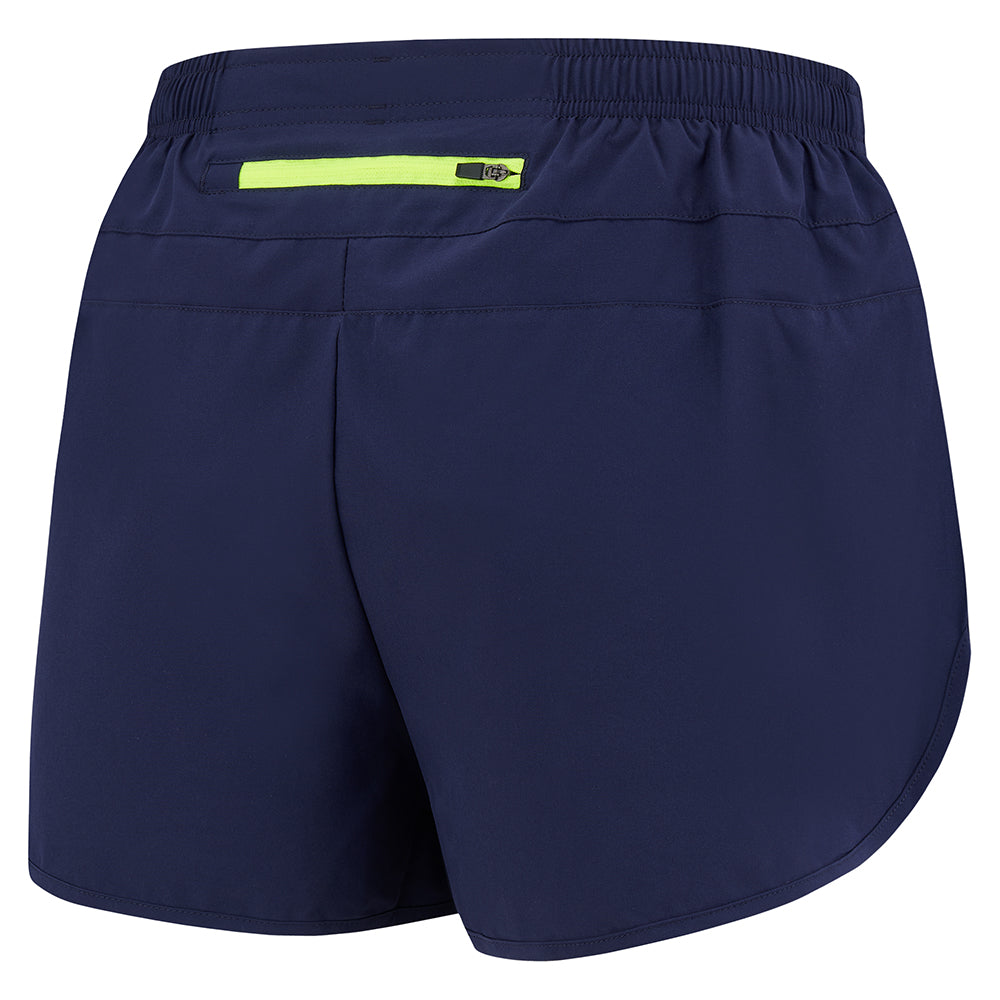 Men's 2.5" Split Pace Spirit Running/Gym/Athletic Shorts-Peacoat