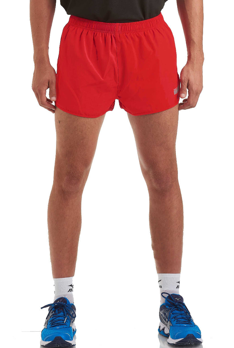 Men's 2.5" Split Pace Spirit Running/Gym/Athletic Shorts-Lava