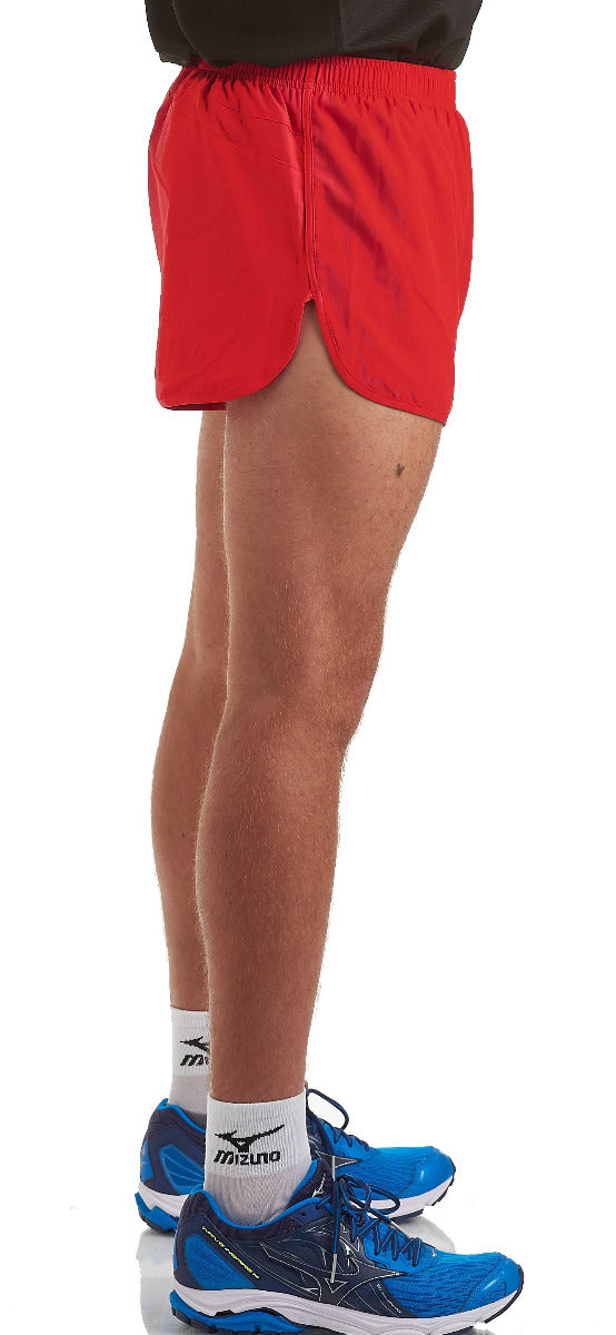 Men's 2.5" Split Pace Spirit Running/Gym/Athletic Shorts-Lava