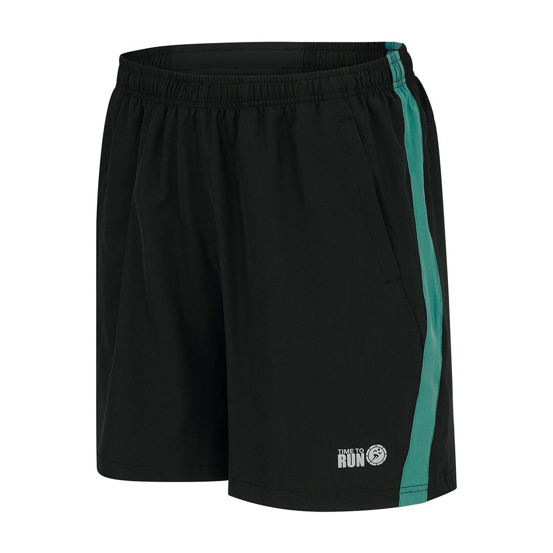 Men's Trail Spirit Running Shorts With Side And Rear Pockets-Black/Bayou
