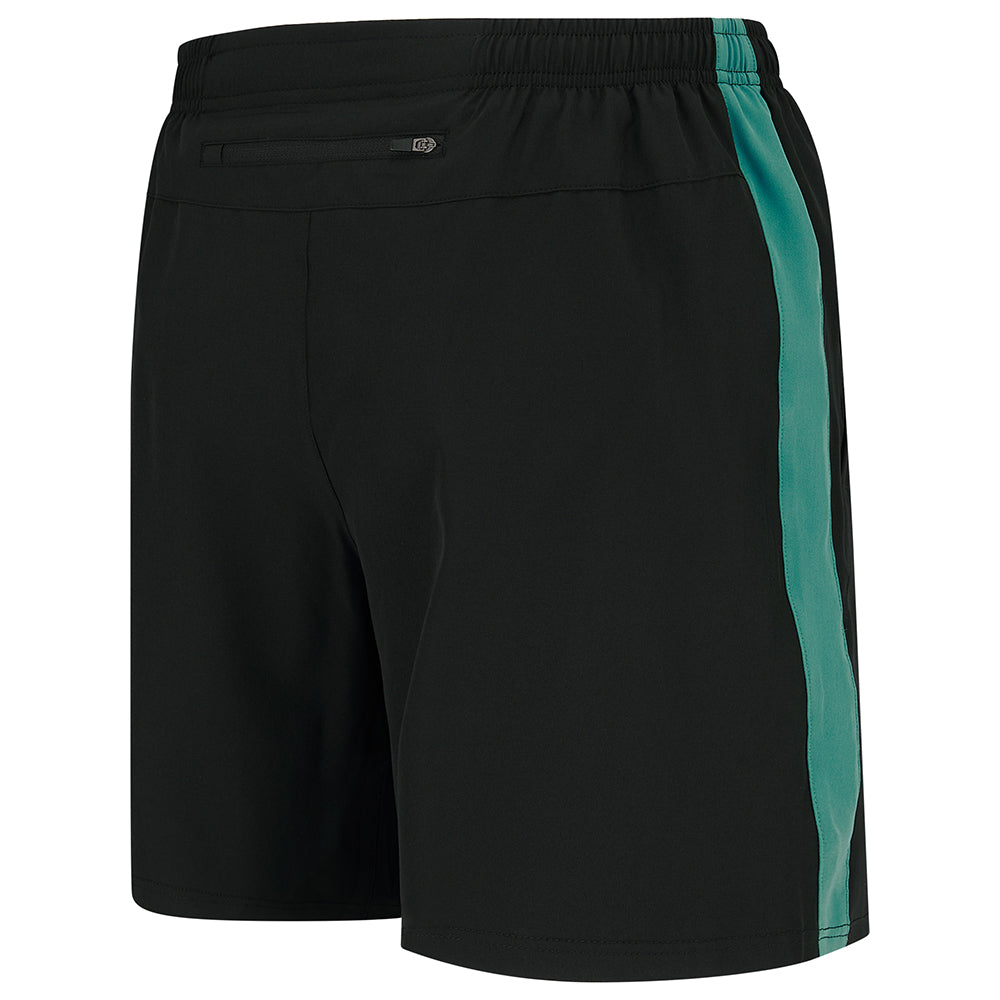 Men's Trail Spirit Running Shorts With Side And Rear Pockets-Black/Bayou