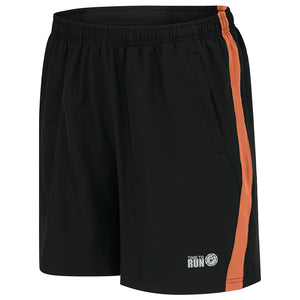 Men's Trail Running Shorts - Black/Orange