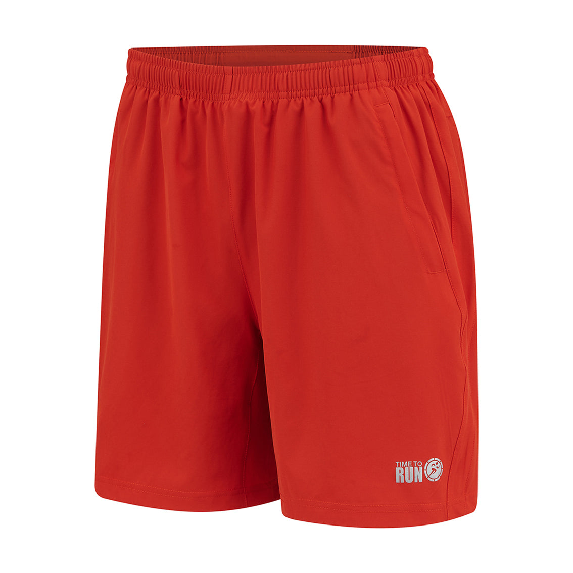 Men's Trail Spirit Running Shorts With Side And Rear Pockets-Lava