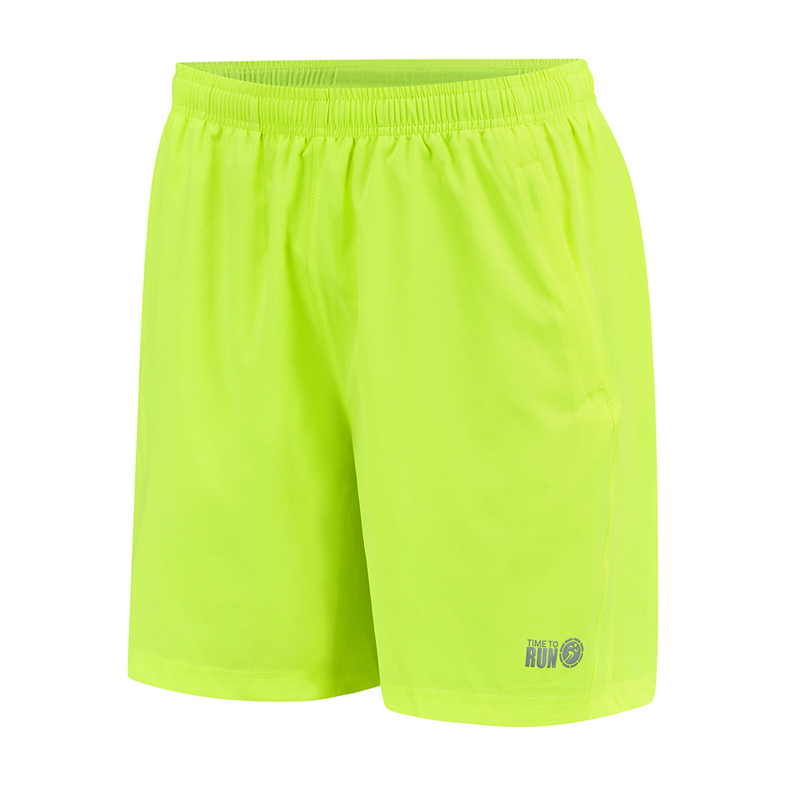 Men's Trail Spirit Running Shorts With Side And Rear Pockets-Lime