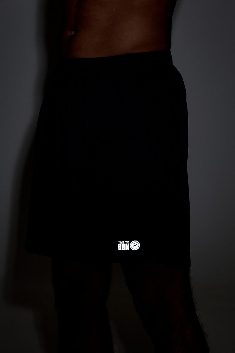 Men's Trail Spirit Running Short With Rear And Side Pockets-Midnight Blue