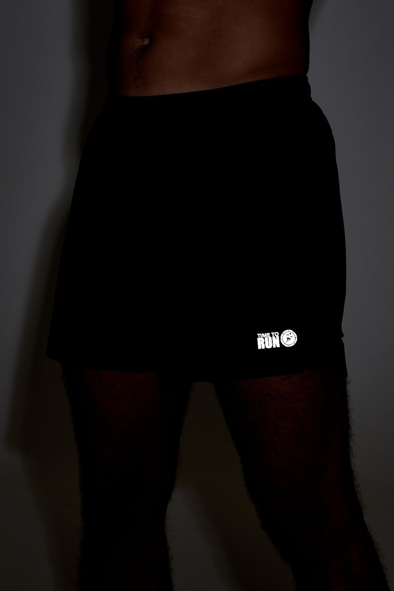 Men's 4" Pace Running/Training/Gym Short-Black