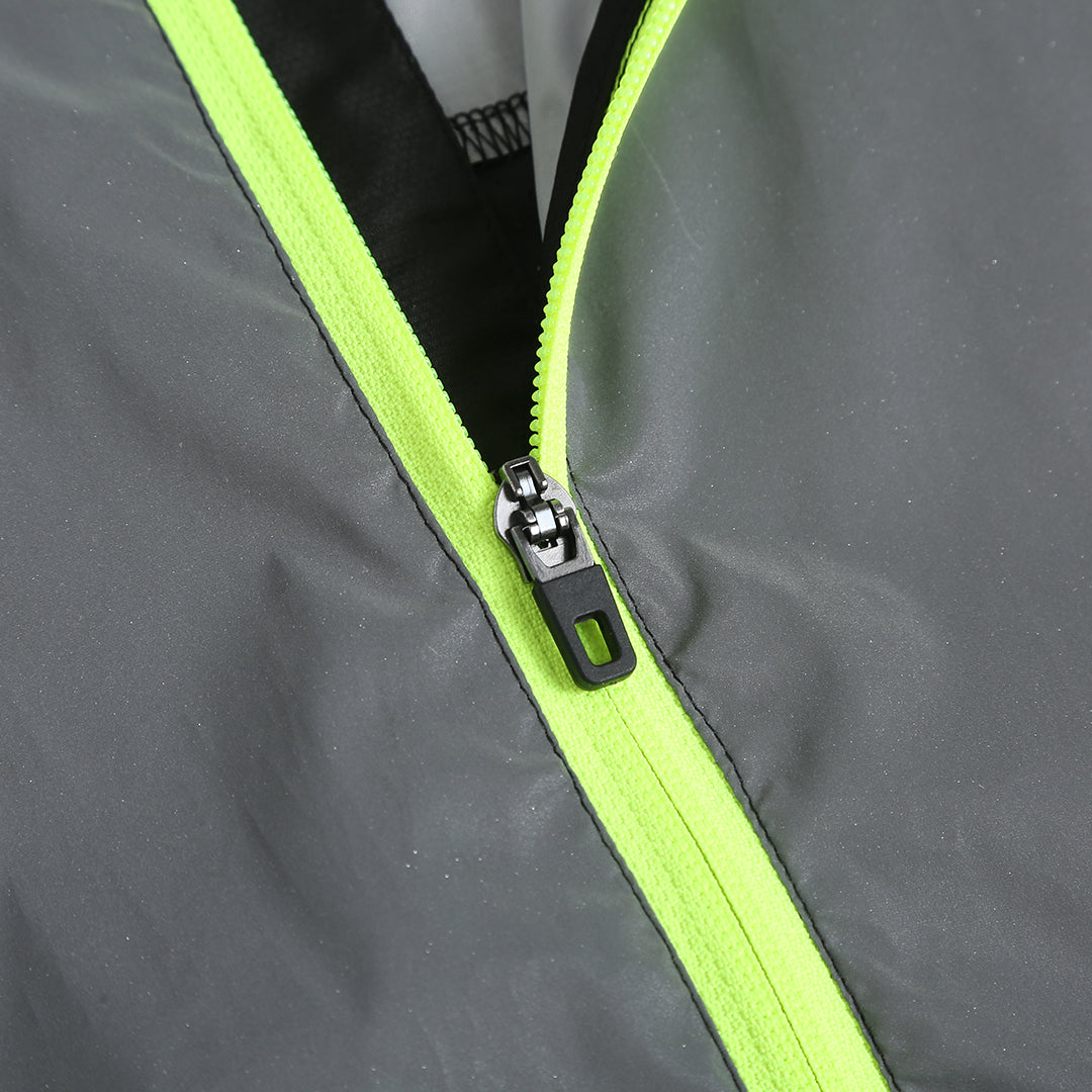 Men's Windproof Reflective Jacket - Black