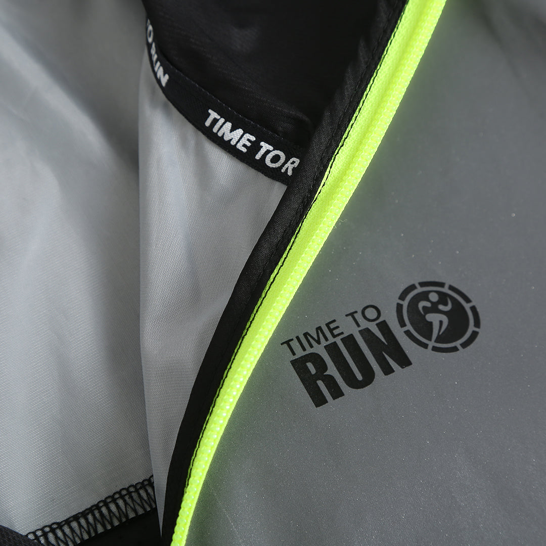 Men's Windproof Reflective Jacket - Black
