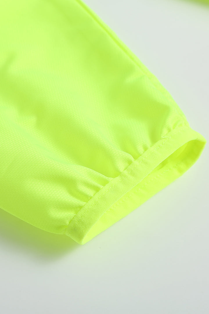 Men's Windproof Reflective Jacket - Lime Green