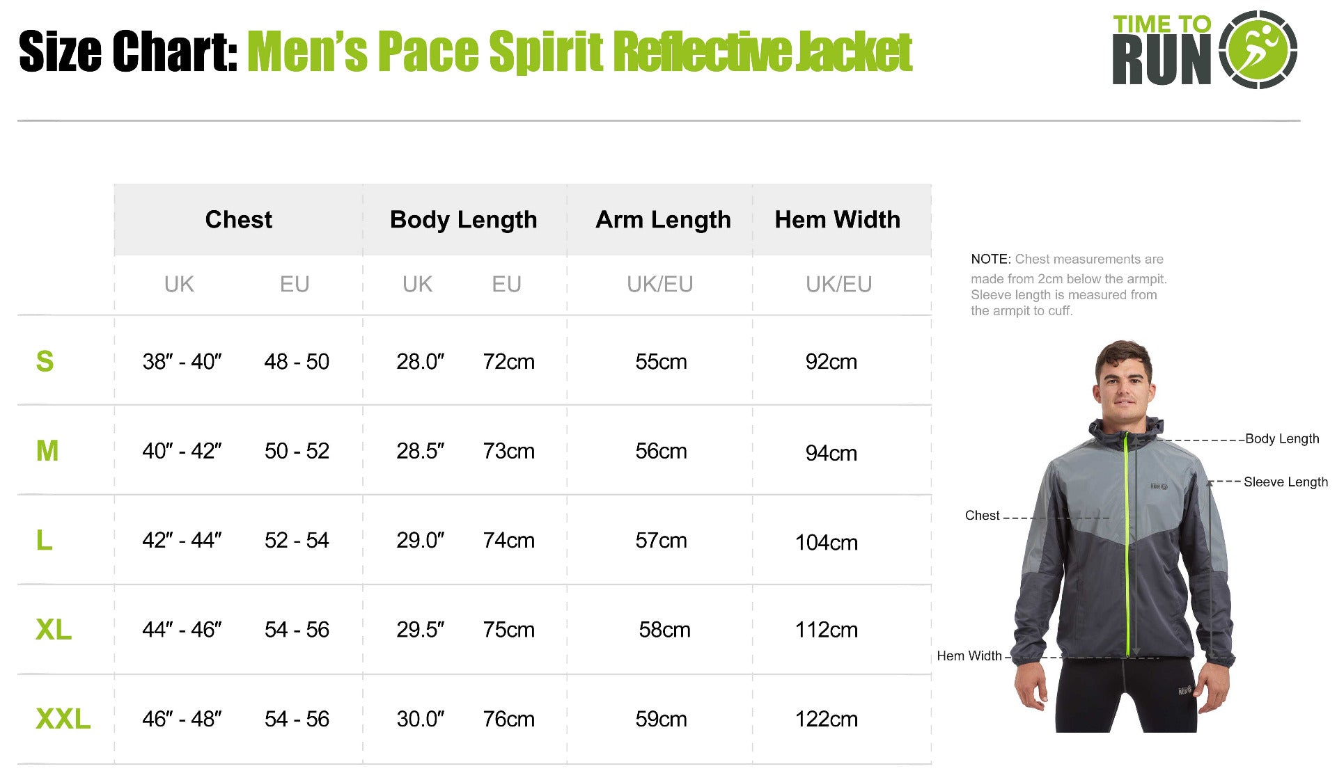 Men's Pace Spirit Reflective Running Jacket - Lightweight Windproof Reflective Trim & Pocket - Jet