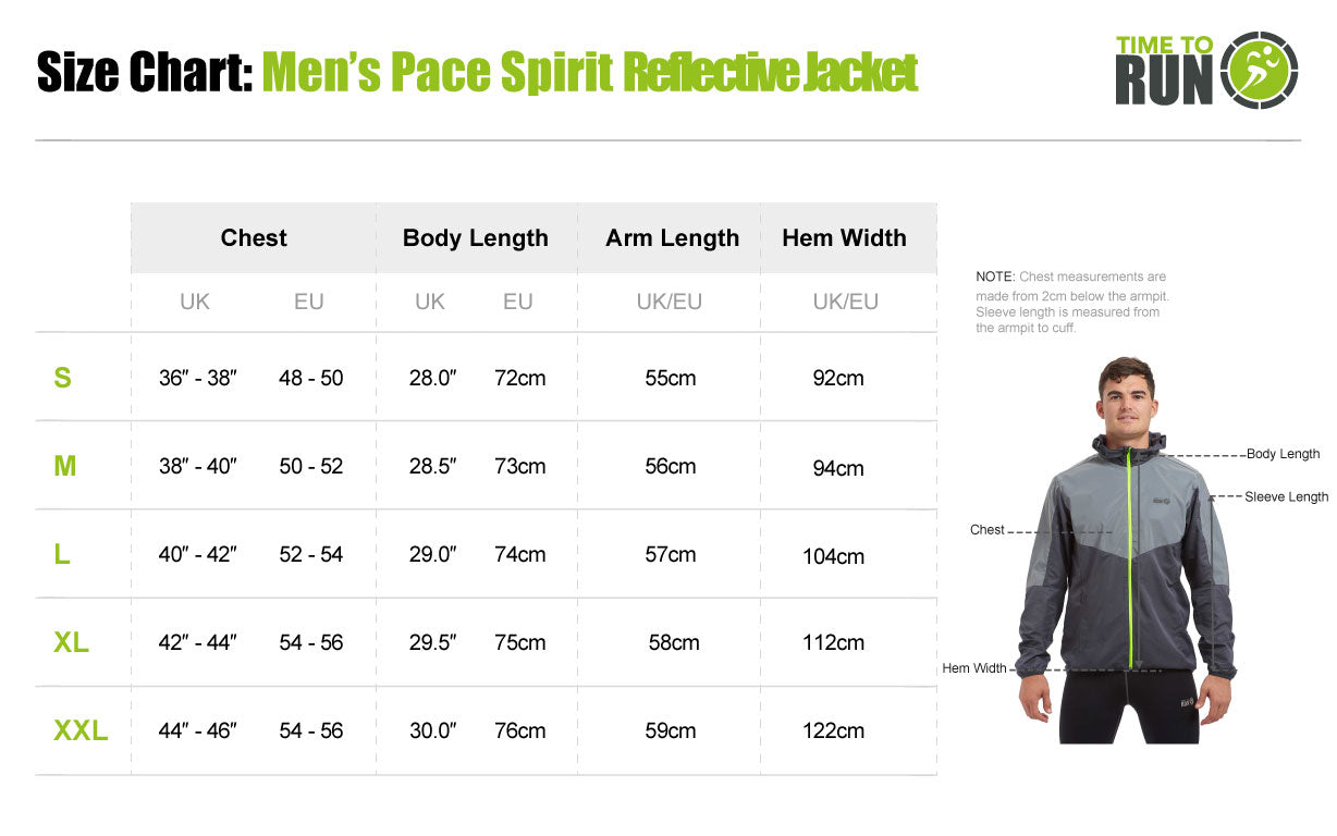 Men's Windproof Reflective Hooded Running Jacket-Lime Green