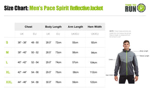 Men's Windproof Reflective Hooded Running Jacket-Lime Green