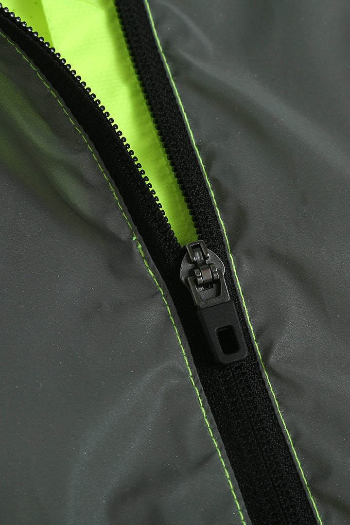 Women's Windproof High-Visibility Jacket - Lime Green
