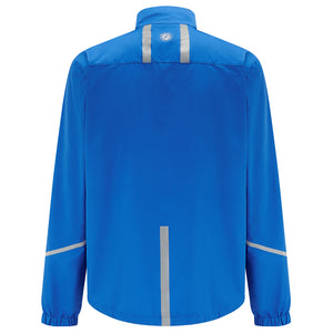 Men's Windproof Reflective Running Jacket - Steel Blue