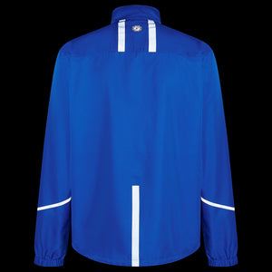 Men's Windproof Reflective Running Jacket - Steel Blue