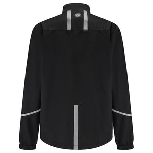 Men's Windproof Reflective Running Jacket - Black