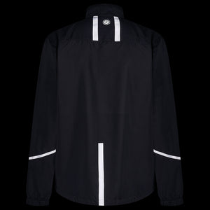 Men's Windproof Reflective Running Jacket - Black
